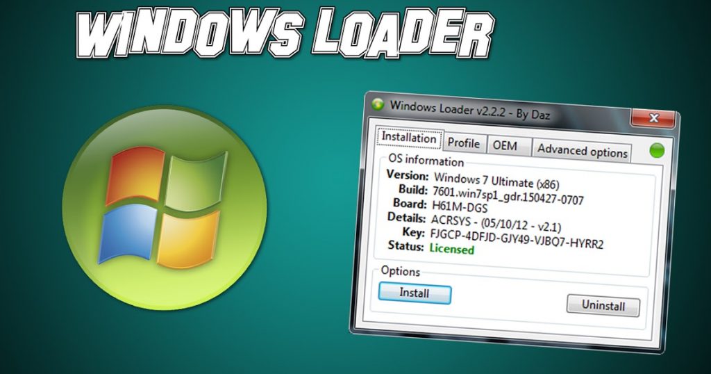 Windows 7 Loader Release 5 By Orbit30 32 And 64 Bit 2019 Ver.2.16 Addon